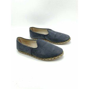 Sabah Handmade Leather Shoes Navy 38 Women's US 7-7.5